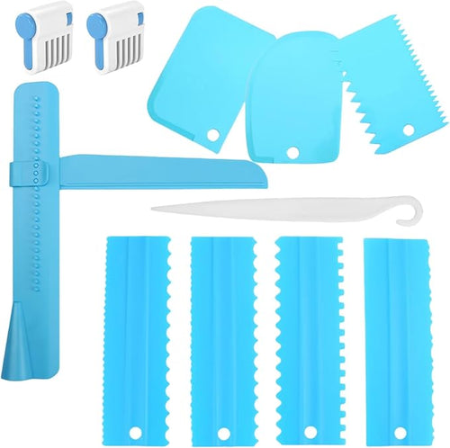 11 Pcs Cake Scraper Set Cake Edge Scraper Cutters by Dwwffer