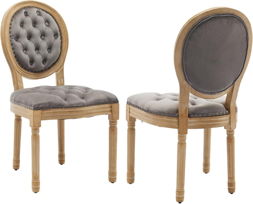 French Country Dining Chairs Set of 2,Farmhouse Upholstered Dining Room Chair...