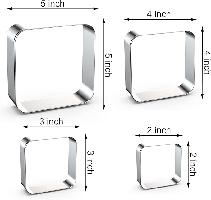 Rounded Square Cookie Cutter Set Large - Image 2