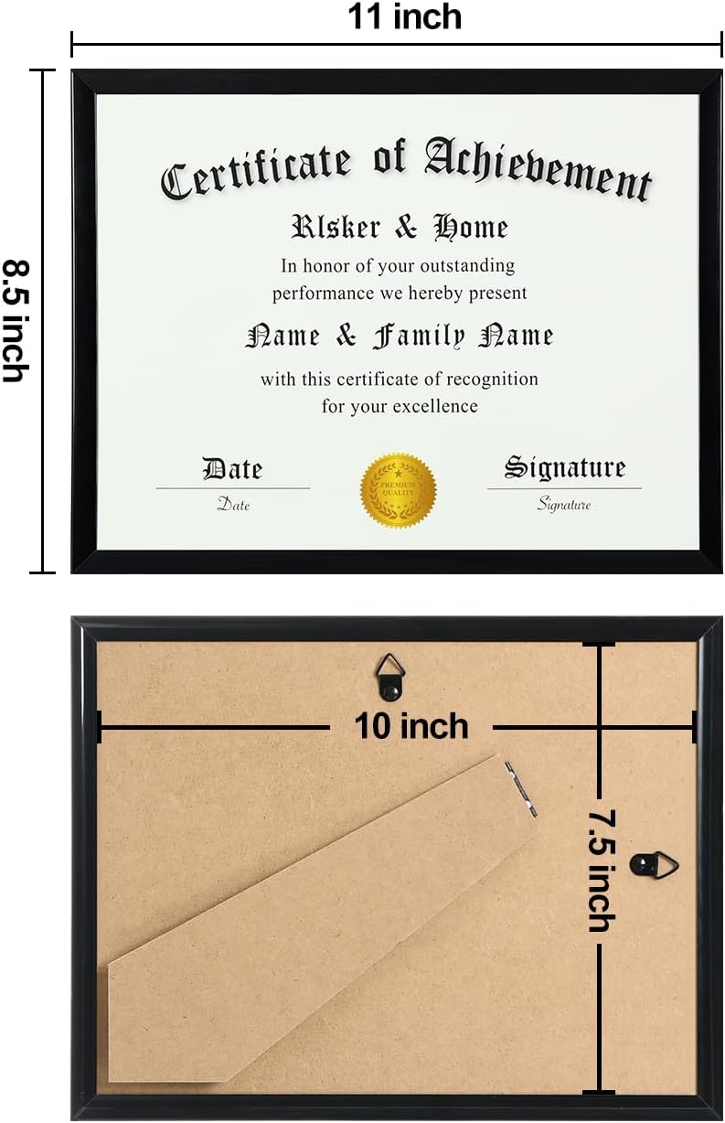 ELSKER&HOME 8.5x11 Certificate Frame Black 12 Pack Diploma Frame