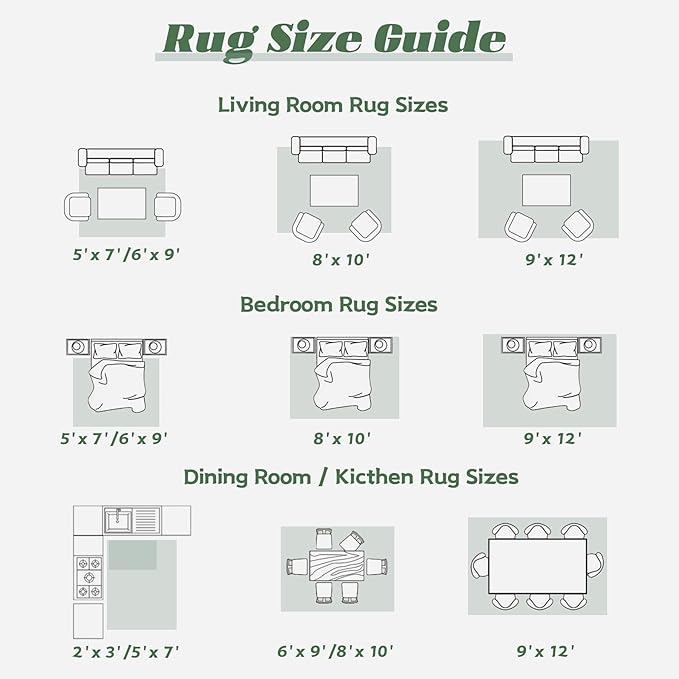 Area Rug 8x10 Washable Rug, Vintage Boho Medallion Rugs Non-Slip Soft Low Pile - Image 8