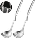 Patelai Hot Pot Slotted Ladle Set Stainless Steel Soup Ladle Strainer Scoops by Patelai
