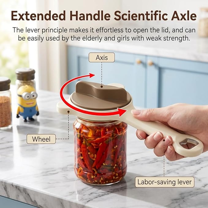 4-in-1 Jar Opener for Seniors -Adjustable Lid Opener - Image 8