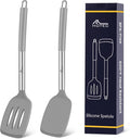 HOTEC Silicone Spatula Set of 2 Heat-Resistant 600°F & BPA-Free Kitchen by Hotec
