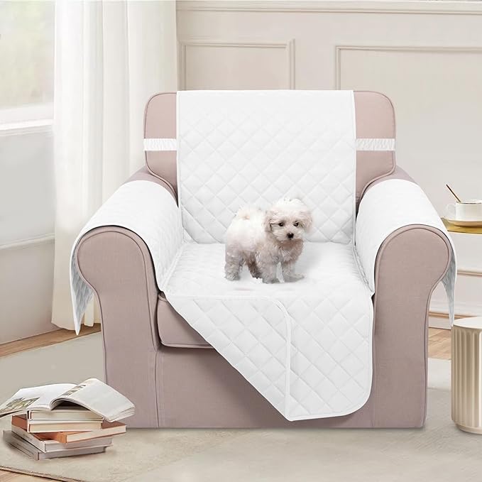 U-NICE HOME Reversible Oversized Chair Covers Quilted Water Repellent Pet - Image 2
