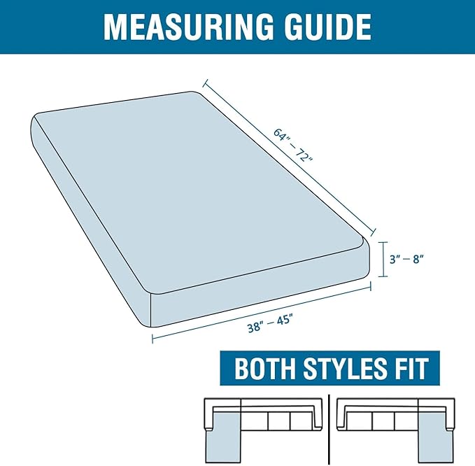 H.VERSAILTEX Super Stretch Individual Chaise Cover Sectional Couch Covers - Image 3