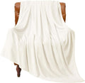 BEDELITE Fleece Blanket Cream Throw Blanket by BEDELITE