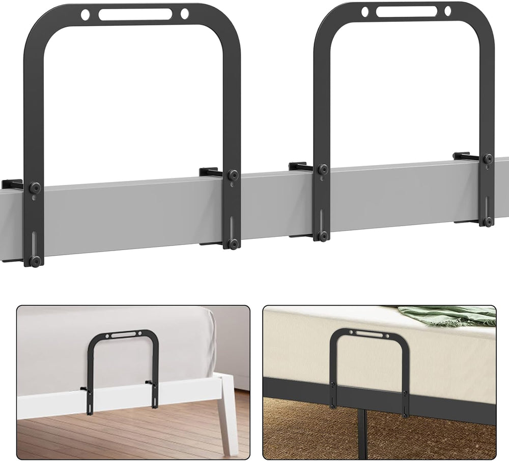 DELLAN 2 Extra Tall Mattress Slide Stopper, Non-Slip Gripper Retainer Bar