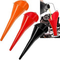 3-Pack Long-Neck Oil Funnels, Gas & Transmission Fluid by Cartisen