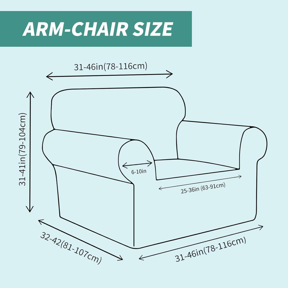 YEMYHOM Couch Cover Latest Jacquard Design High Stretch Sofa Chair Covers for...