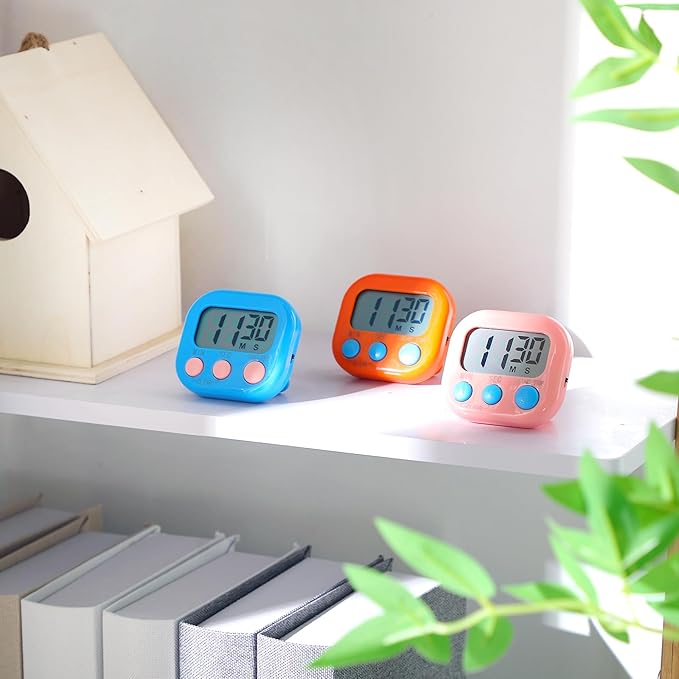 Weewooday 30 Pcs Large Classroom Timers Stopwatch Magnetic Kitchen Digital - Image 5