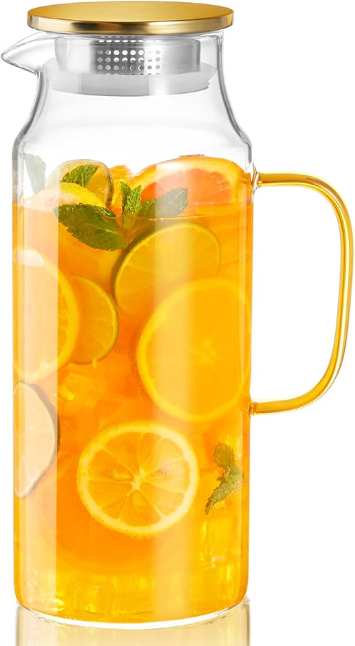 2 Liter 68 oz Glass Pitcher by Unknown