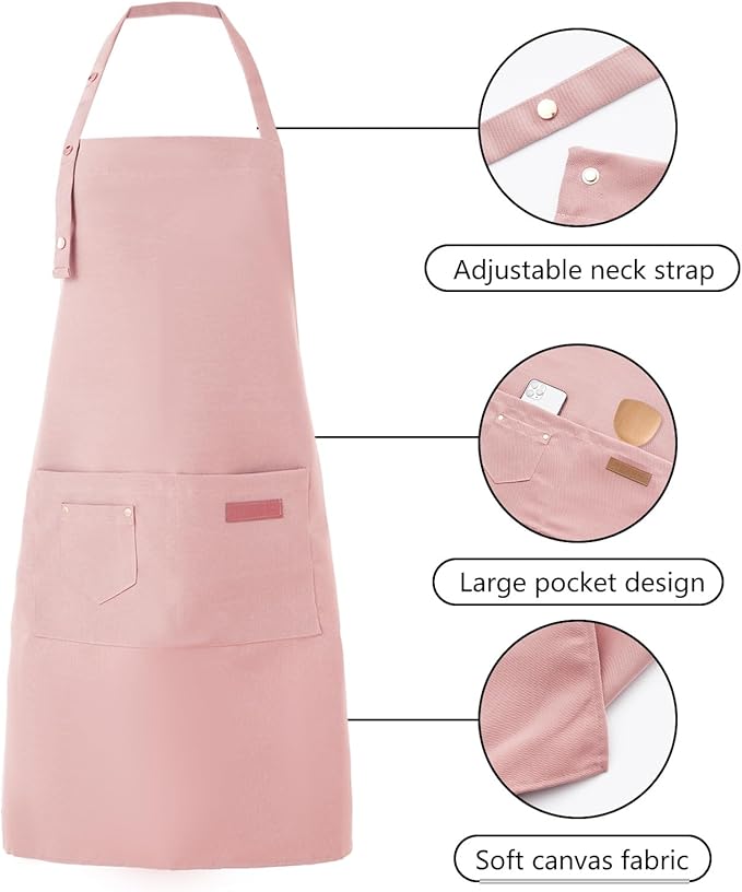 Tosewever Art Aprons for Women Painting Pottery Baking, Mens Buckle Straps - Image 2