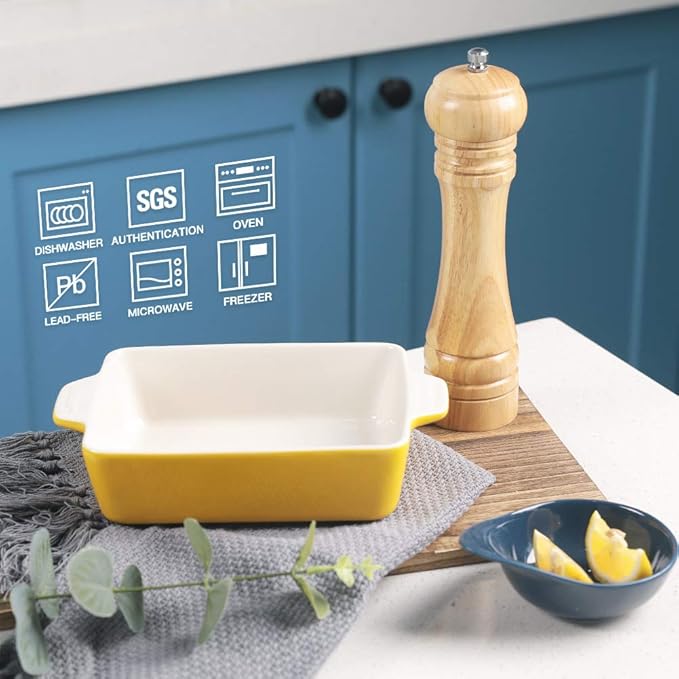 Sweejar Ceramic Baking Dish, Rectangular Small Baking Pan - Image 2