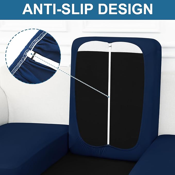 Smiry Printed Couch Cushion Covers, Stretch Soft Couch Covers - Image 3