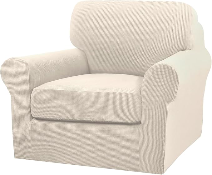 Turquoize 2 Piece Chair Covers for Living Room Armchair Couch Cover by Turquoize