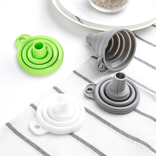 6 Pack Kitchen Funnel Set, 2025 New Food Funnel Silicone Collapsible Funnels - Image 7