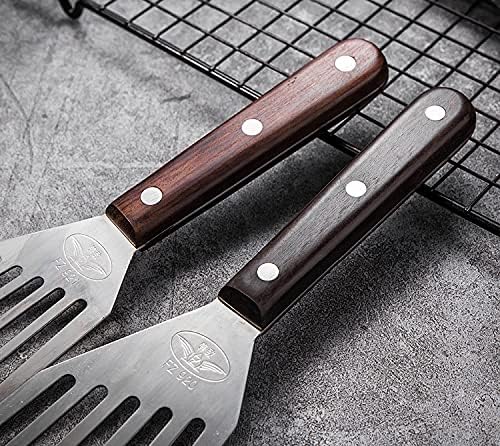 Fish Spatula, 2 Pack Stainless Steel Metal Spatula, Slotted Spatulas - Image 8
