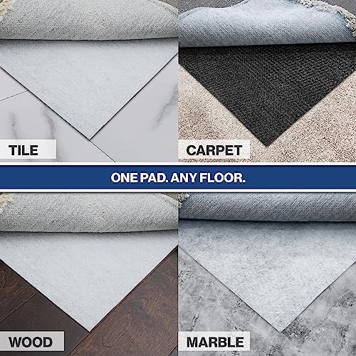 2' x 8' Non-Slip Rug Pad, Reversible Gripper, Non Skid Pads for Hardw...