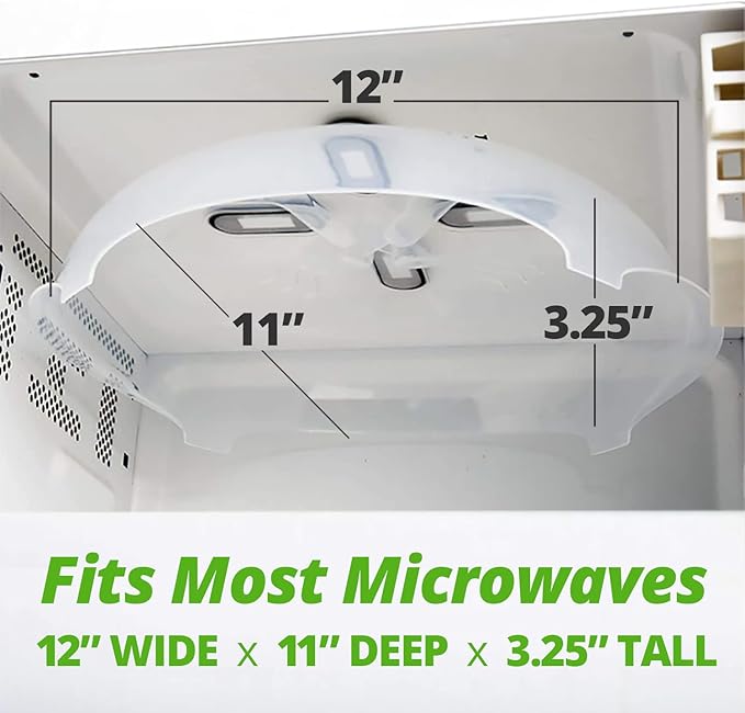HOVER COVER Magnetic Microwave Splatter Cover, Food Grade Plate Cover, BPA Free - Image 2