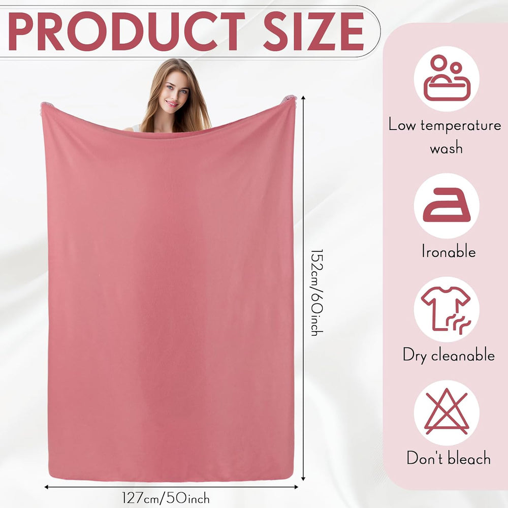 24 Pack Fleece Throw Blankets Bulk 50x60 In,Elegant Color