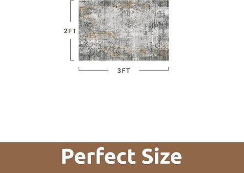2 x 3 Small Area Rug Indoor Entryway Rug Machine Washable Non Slip Low Pile - Image 2