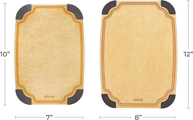 Elihome Essential Series 2-in1 Wood Cutting Board Set - Image 7