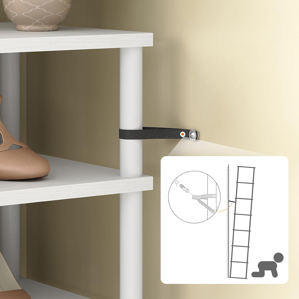 HOOBRO Vertical Shoe Rack, 8-Tier Narrow Shoe Shelf, Shoe Storage Organizer f...