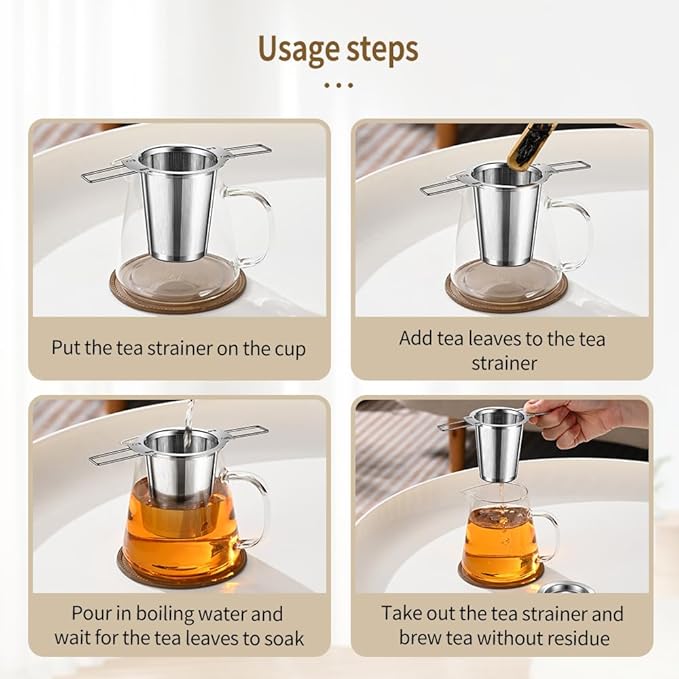 1Pack Long-Handled Tea Strainer - Image 8