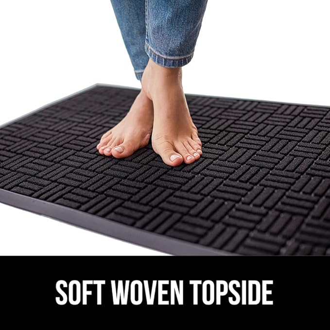 GORILLA GRIP 100% Waterproof All-Season WeatherMAX Doormat US Designed Natural - Image 8