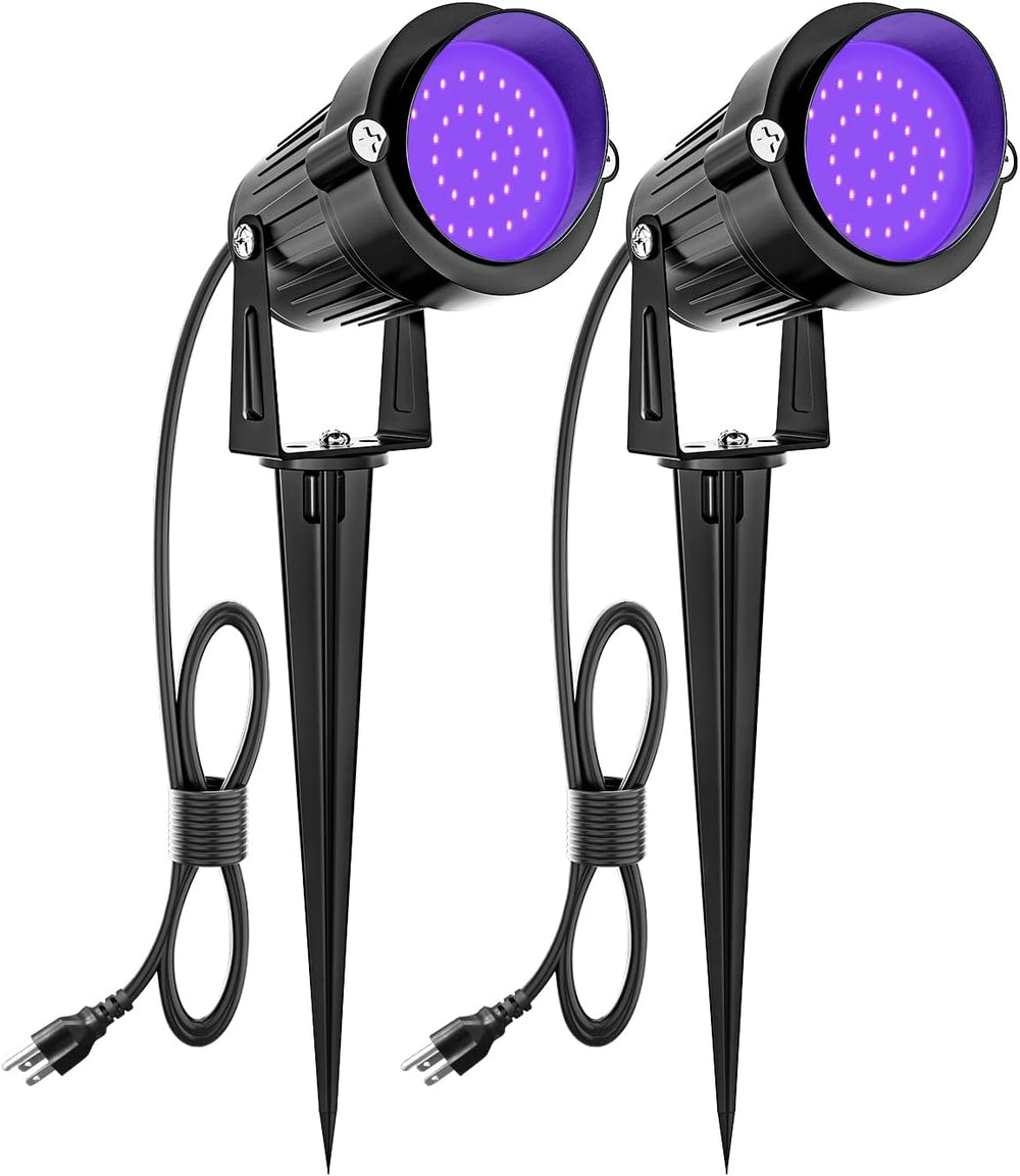ZUCKEO 15W Halloween Blacklight Spotlight Outdoor LED Black Lights Waterproof...