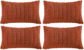 Fancy Homi 4 Packs Boho Burnt Orange Fall Decorative Throw Pillow Covers 14x24 by Fancy+Homi