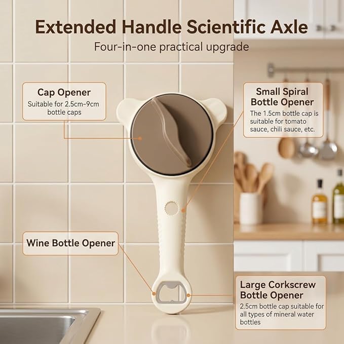 4-in-1 Jar Opener for Seniors -Adjustable Lid Opener - Image 4