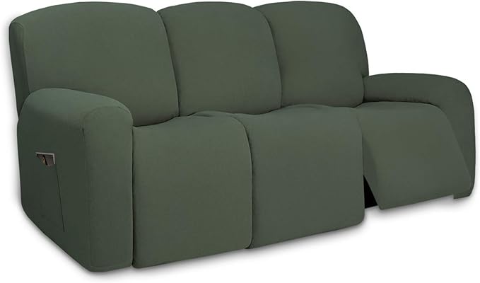 PureFit Super Stretch 3 Seats Recliner Chair Sofa Couch Cover by PureFit