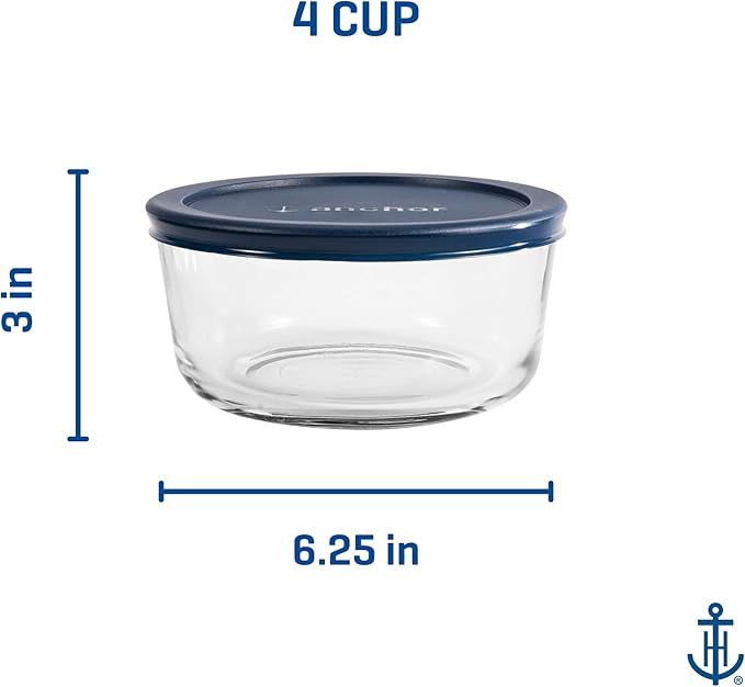 Anchor Hocking SnugFitTM Round Food Storage Containers - Image 7