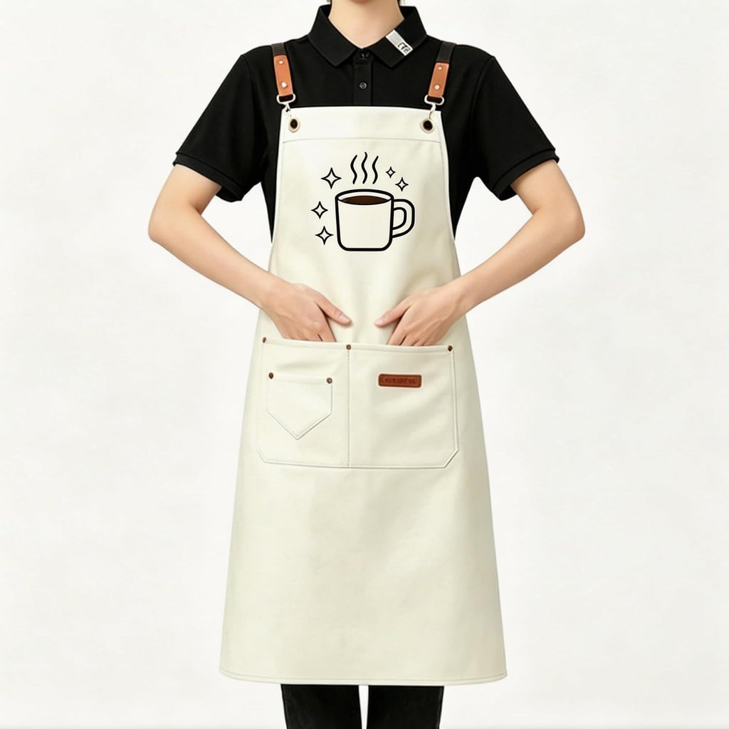 Taidven Custom Personalized Aprons for Men Women, Kitchen Chef Cooking Aprons with Pockets, Customized Aprons for Adults Kids, Multiple Styles Colors Materials