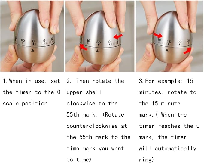 Cute Tomato Shape 360 Degree Rotating Kitchen Cooking Timer Kitchen Craft - Image 6