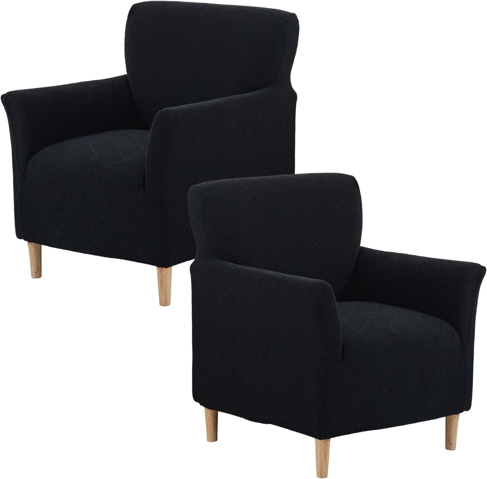 Stretch Chair Covers Armchair Slipcovers for Living Room,Black