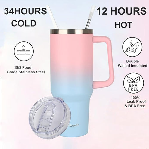 40oz Stainless Steel Double Vacuum Tumbler - Image 2