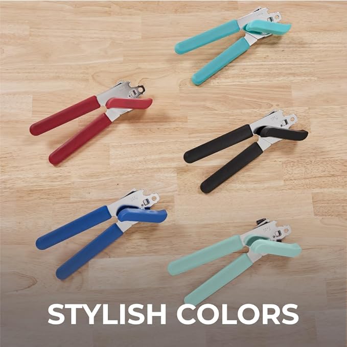 Kitchen Genie Slip Resistant Stainless Steel Manual Can Opener, Sharp Blade - Image 8