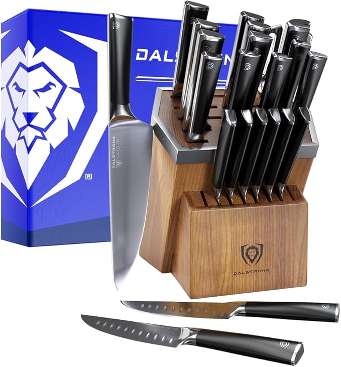 Dalstrong 24-Piece Knife Block Set — Forged German Steel, Steak Knives — by Dalstrong