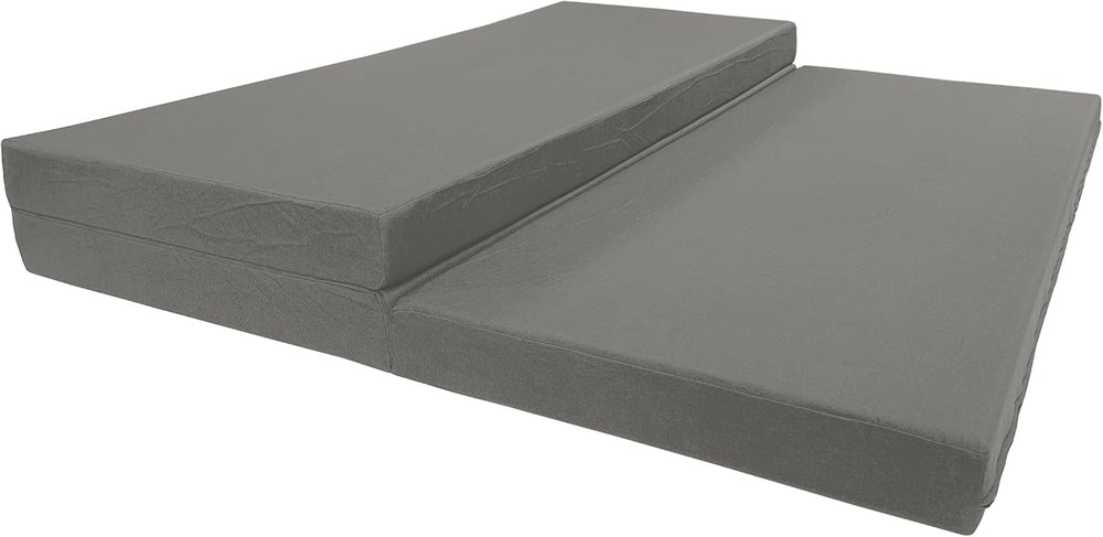D&D Futon Furniture Portable Trifold Mattress, Foldable Foam Mattresses S...