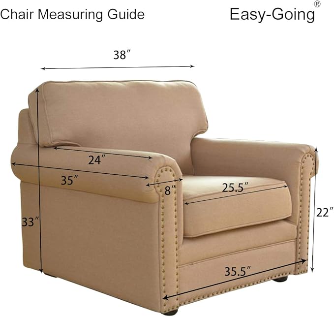 Easy-Going Chair Sofa Slipcover Reversible Sofa Cover Water Resistant Couch - Image 7