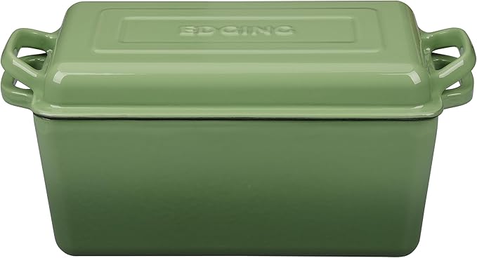 EDGING CASTING Enameled Cast Iron Dutch Oven, Oblong Bread Oven