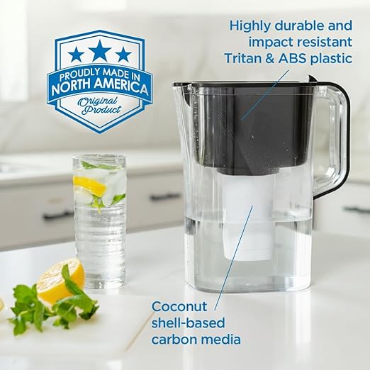 HOMEWATER 10-Cup Pitcher Filter – BPA-Free, High-Capacity 2.4L Pitcher - Image 9