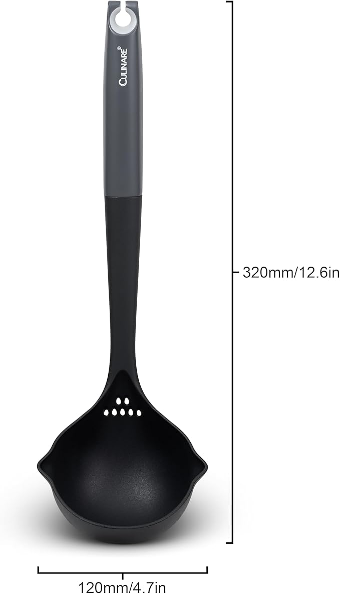 Culinare Soup Ladle with Dual Pouring Spouts & Herb Stripper – Heat-Resistant - Image 12