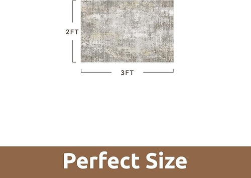 2 x 3 Small Area Rug Indoor Entryway Rug Machine Washable Non Slip Low Pile - Image 2