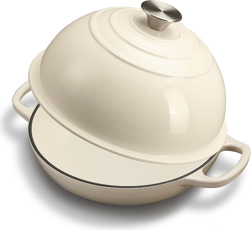 Cast Iron Bread Oven for Sourdough, 6Qt Bread Baking Pan