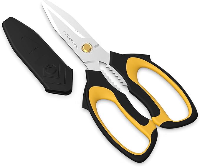 8" Multipurpose Household Steak Scissors – Japanese 420 J2 Stainless Steel by Unknown