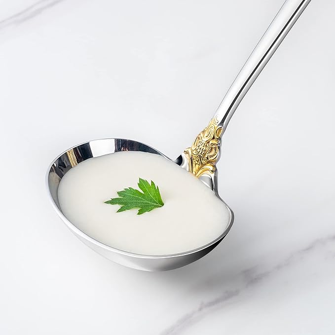 KEAWELL Luxury Gravy Ladle, 18/10 Stainless Steel, Small Gravy Spoon - Image 7